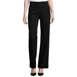 Eileen Fisher Black Knit Pull-On Pants Size S Lightweight Minimalist Casual Chic